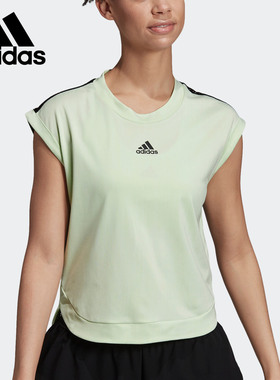 Adidas/阿迪达斯正品NY WOMENS 女装网球套头圆领短袖T恤 DX4318