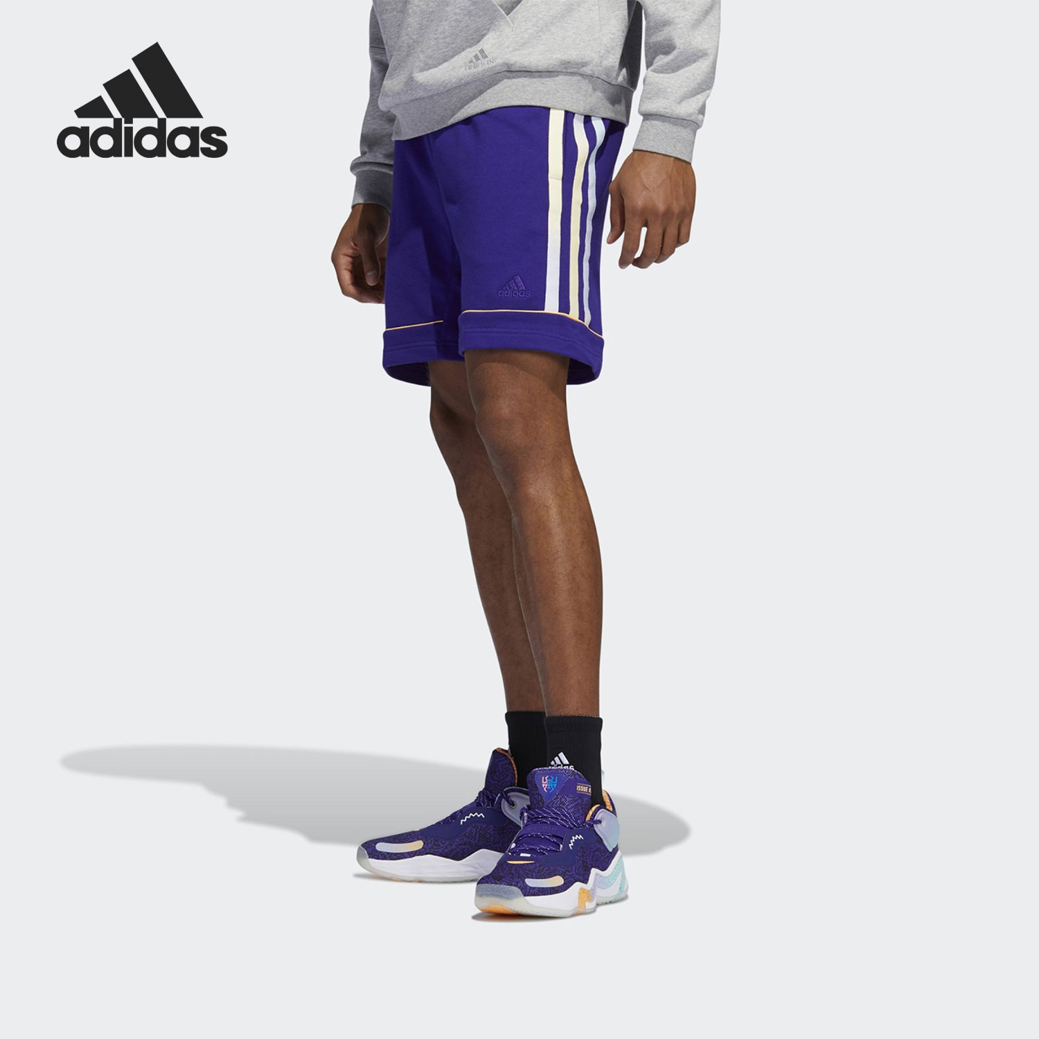 阿迪达斯男舒适运动短裤