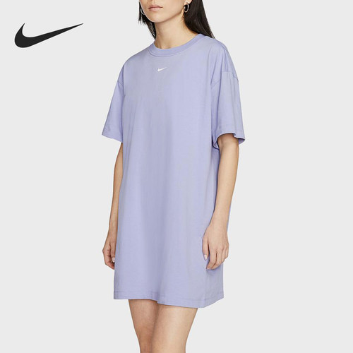 Nike/耐克正品2025女士日常圆领套头透气耐穿连衣裙CJ2242-569