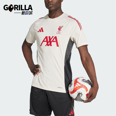 Adidas/阿迪达斯正品利物浦男士圆领足球运动透气短袖球衣JV6574