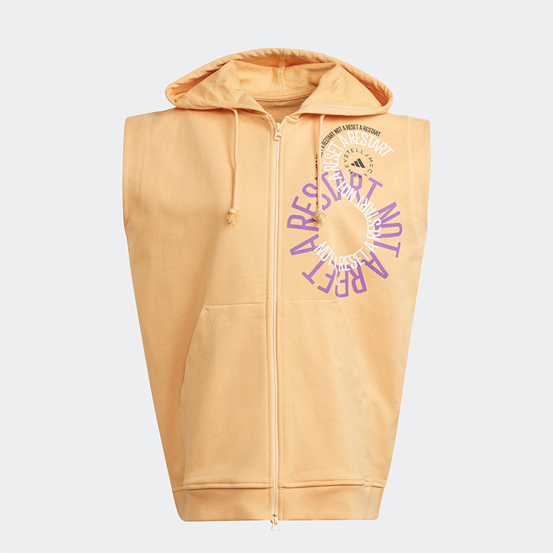 Adidas/阿迪达斯正品新款男女款运动休闲连帽针织无袖外套 IB5902