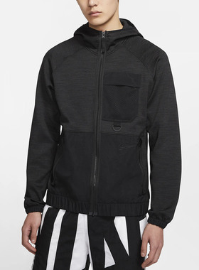 Nike/耐克正品当季新款男子休闲拉链篮球连帽运动外套BV9309