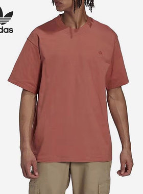 Adidas/阿迪达斯官方正品夏季新款三叶草男子运动短袖T恤HK0310