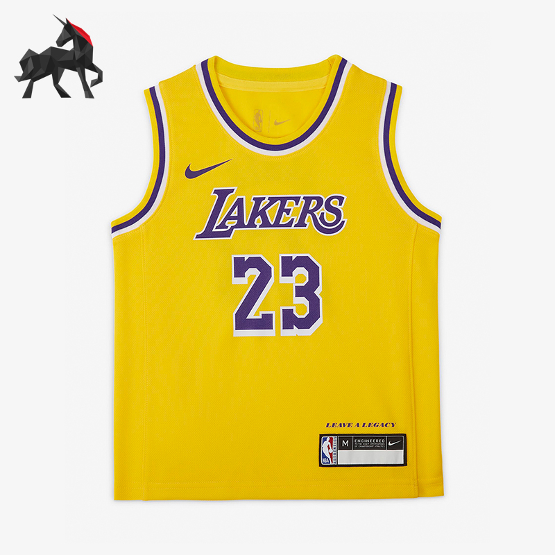 Nike/耐克正品洛杉矶湖人队小童透气篮球运动背心HF7716-728