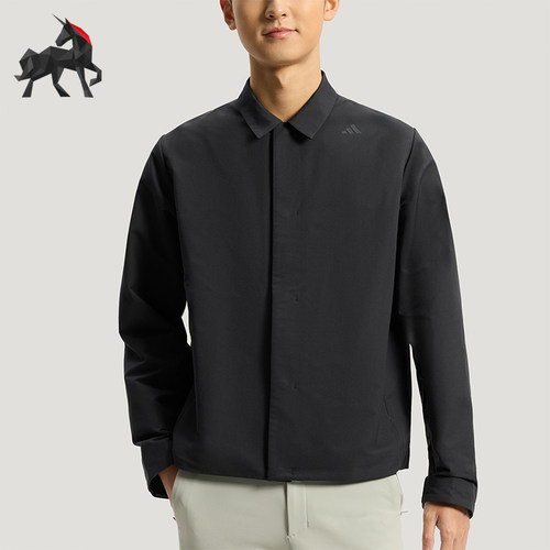 Adidas/阿迪达斯正品武宗系列新款男黑色经典亲肤夹克外套KG0840