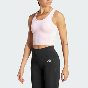 女士透气经典 Adidas 款 2025夏季 印花跑步内衣KC2470 阿迪达斯正品