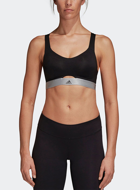 Adidas/阿迪达斯正品STRNGR SOFT 女士经典运动训练内衣D93108