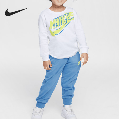Nike/耐克正品2025新款婴童针织印花耐穿宽松套装IH0963-466