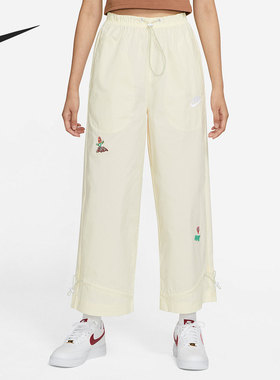 Nike/耐克正品女子舒适透气梭织中腰休闲运动长裤 DM7910-715