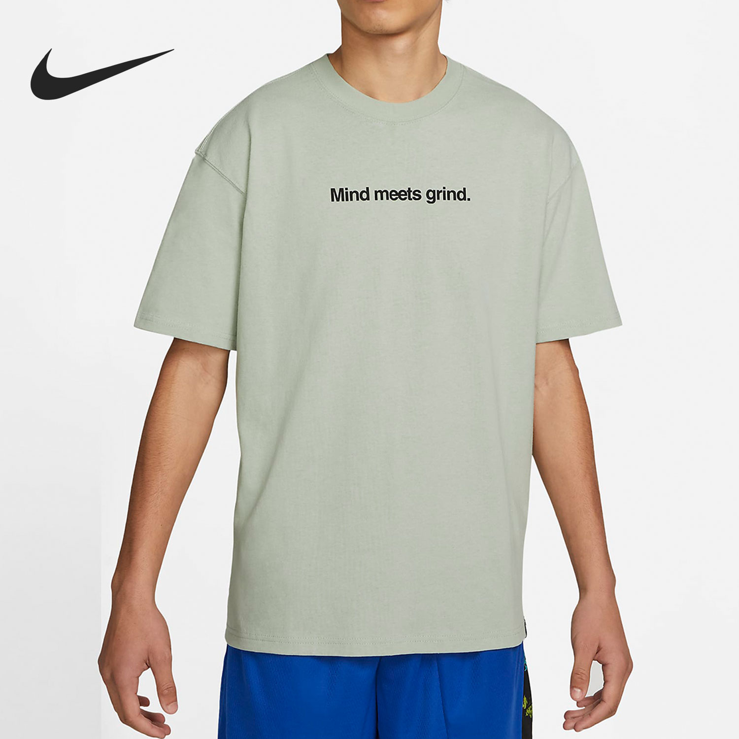 Nike/耐克官方正品男子篮球印花宽松运动休闲短袖T恤 DQ1906-017