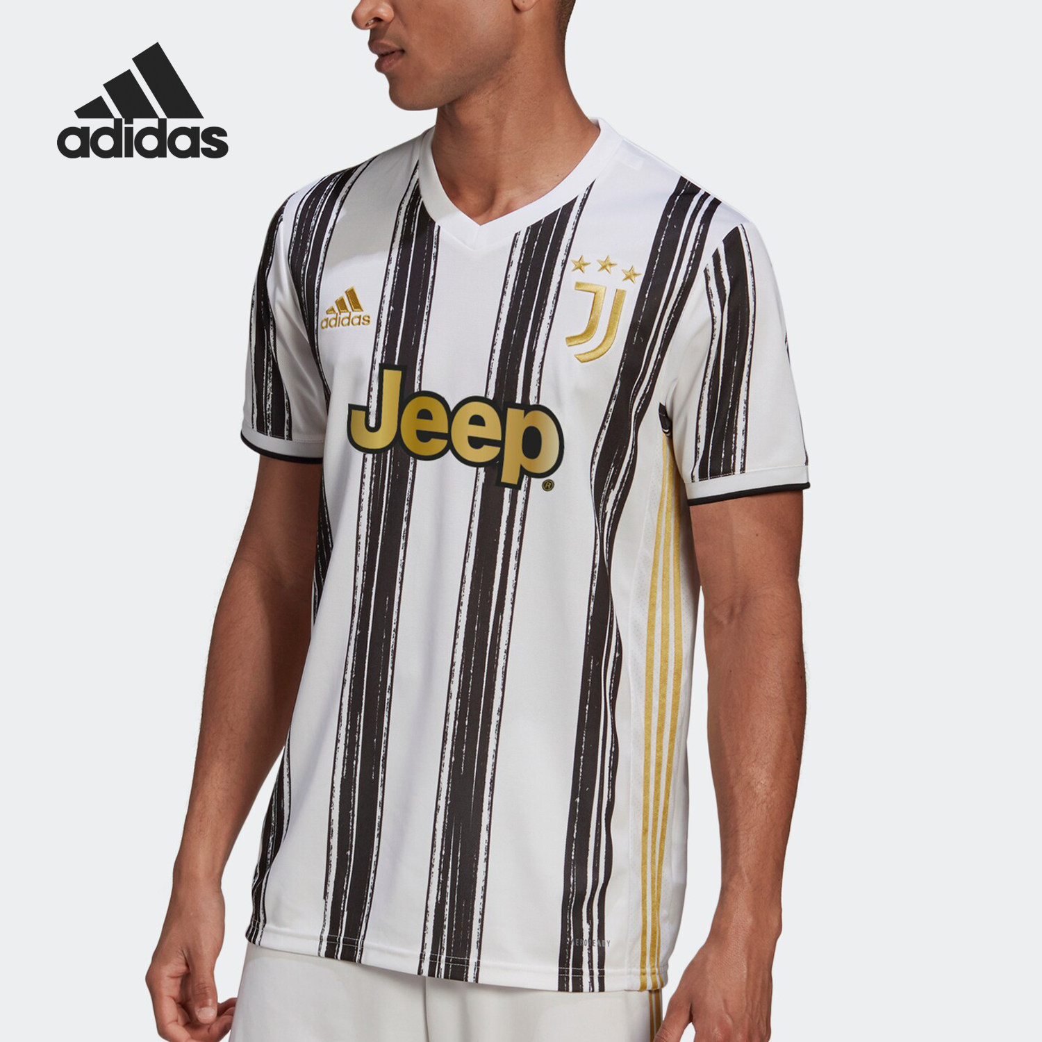 Adidas/阿迪达斯正品20-21男子足球尤文主场球迷版运动球衣EI9894