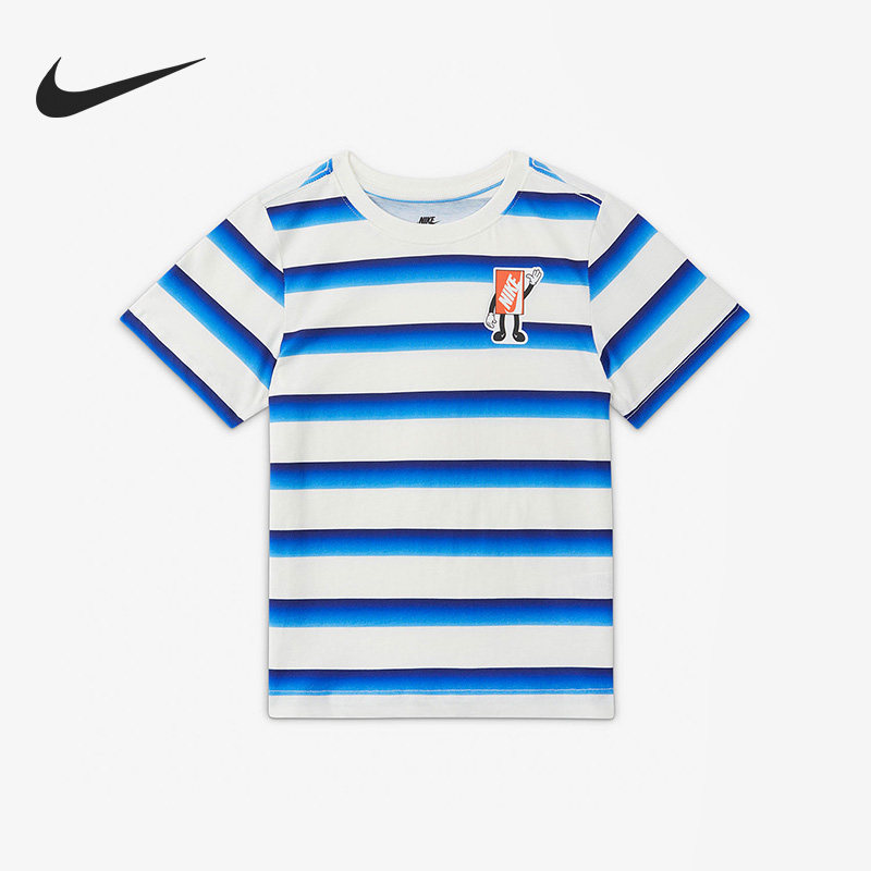 Nike/耐克正品当季新款小童条纹舒适运动短袖T恤FQ6914-133,童装/婴儿装/亲子装,T恤,淘宝优惠券,粉丝福利购,淘宝优惠卷
