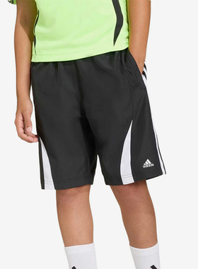 Adidas/阿迪达斯正品三叶草新款儿童黑白色经典宽松短裤KC9564
