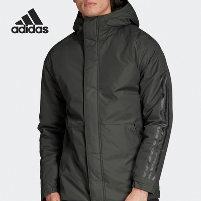 Adidas/阿迪达斯正品男子连帽户外保暖运动棉服外套 DZ1429