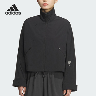 WOVEN女士梭织立领宽松外套KC2719 FOS Adidas 阿迪达斯官方正品