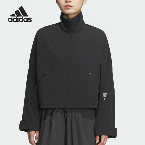 Adidas/阿迪达斯正品FOS WOVEN女士梭织立领宽松外套KC2719