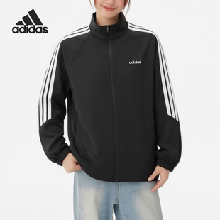 Adidas/阿迪达斯正品新款女士运动保暖经典拉链跑步外套KQ5370