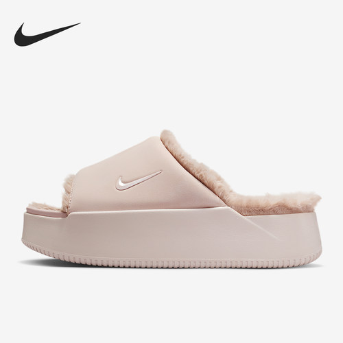 耐克女士休闲厚底日常拖鞋