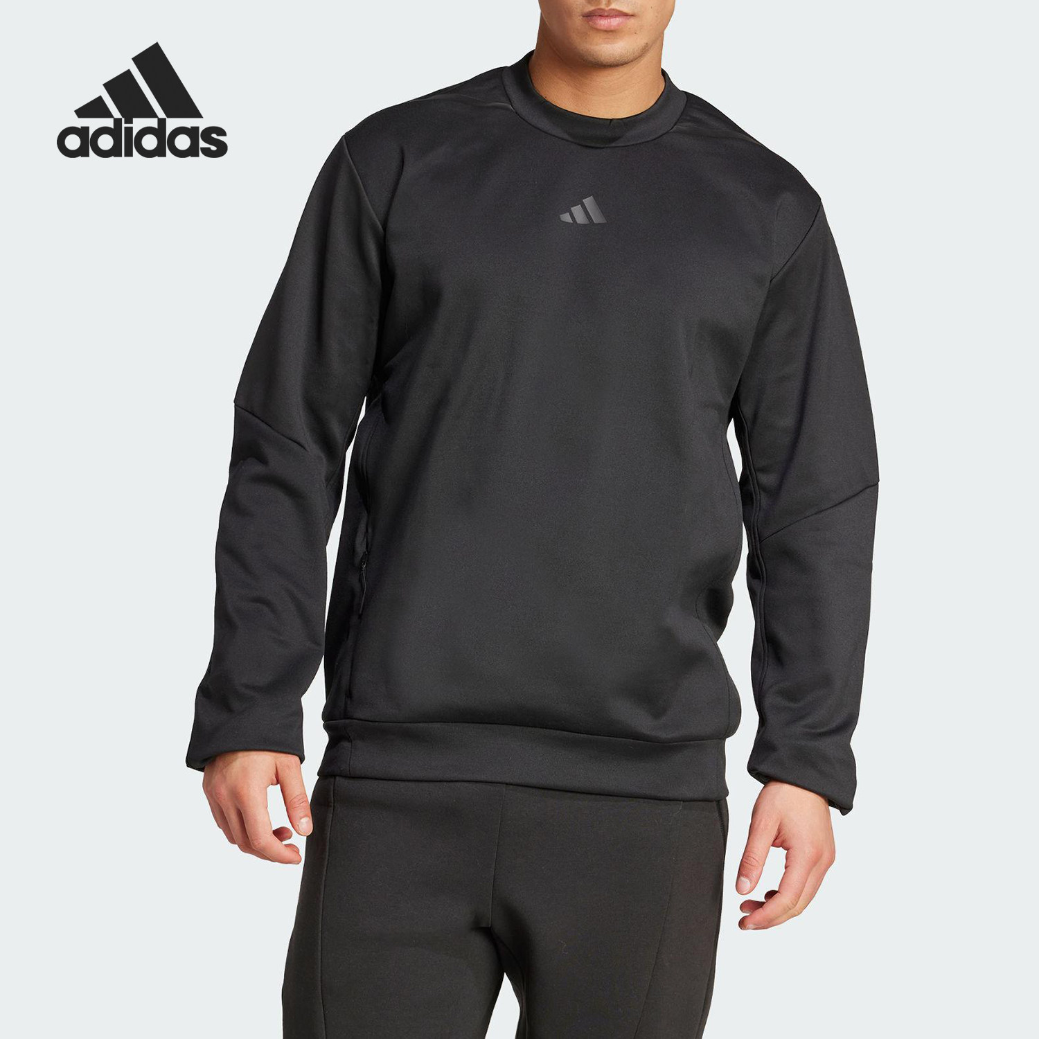 Adidas/阿迪达斯官方正品春秋男士圆领套头经典柔软卫衣KA5152