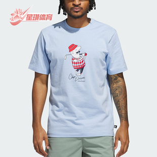 CHIP 阿迪达斯正品 JJ4201 经典 高尔夫图案短袖 CLASIC男士 Adidas