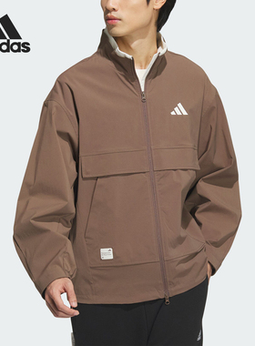 Adidas/阿迪达斯官方正品当季新款男士宽松时尚立领外套JM3407