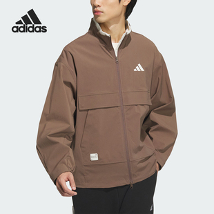 Adidas/阿迪达斯官方正品当季新款男士宽松时尚立领外套JM3407