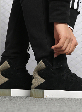 Adidas/阿迪达斯正品 TUBULAR 女子新款运动高帮休闲鞋 BY9182