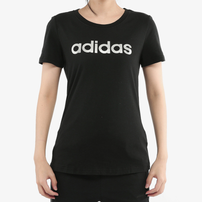 Adidas/阿迪达斯正品女子夏季新GFX T LINEAR圆领短T恤DY8697