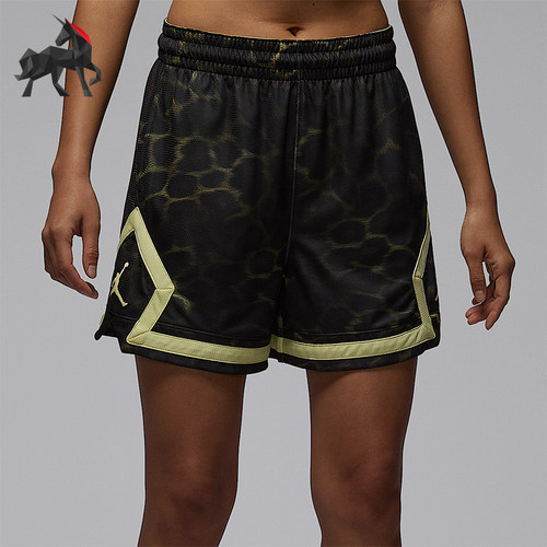 Nike/耐克正品JORDAN女士松紧腰透气拼接经典印花短裤IF3496-331