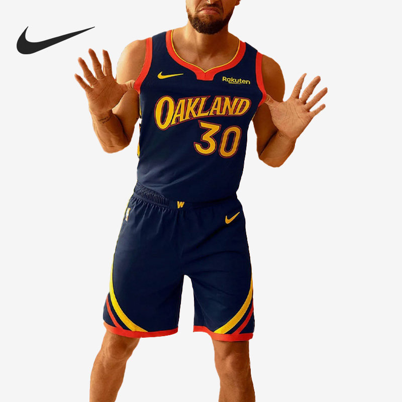 Nike/耐克正品20-21赛季金州勇士队男子运动球衣CN1729-421
