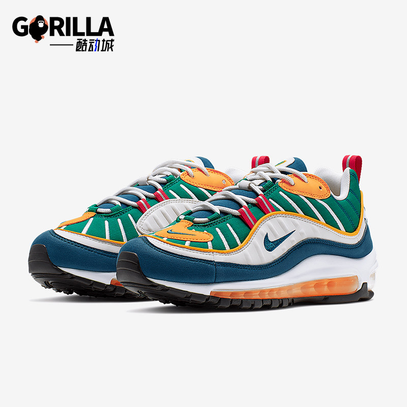 Nike/耐克正品AIR MAX 98女士全掌气垫运动跑步鞋AH6799-601