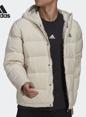 Adidas/阿迪达斯官方正品保暖连帽男子时尚舒适羽绒服外套HG4886