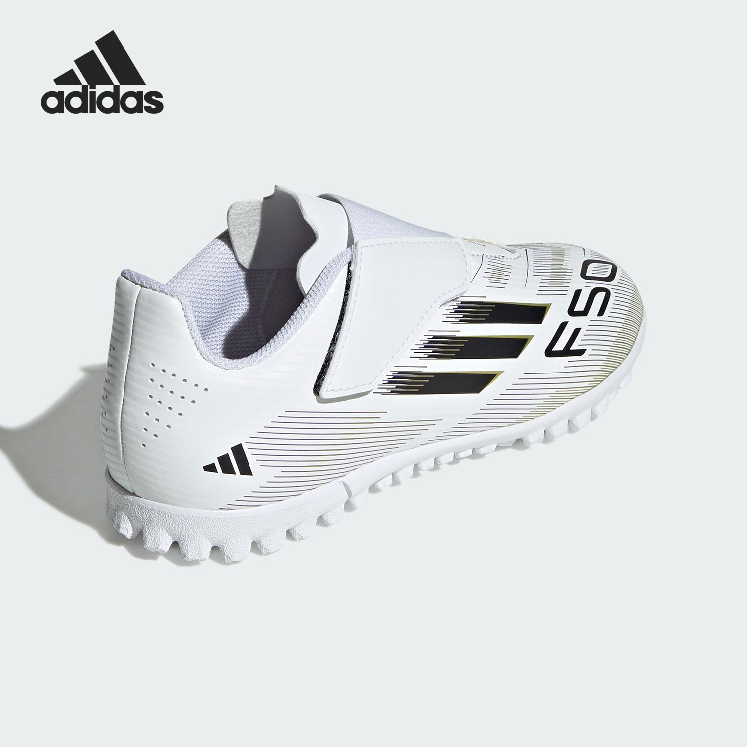 Adidas/阿迪达斯正品F50 CLUB VEL儿童魔术贴足球鞋JR1700