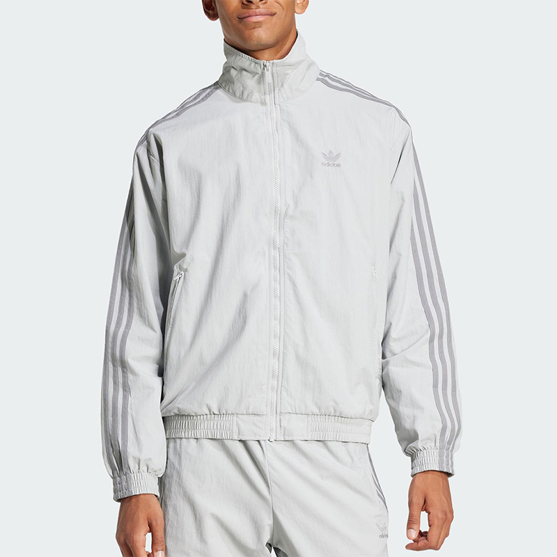 Adidas/阿迪达斯正品三叶草梭织男士经典运动复古夹克外套JD0436