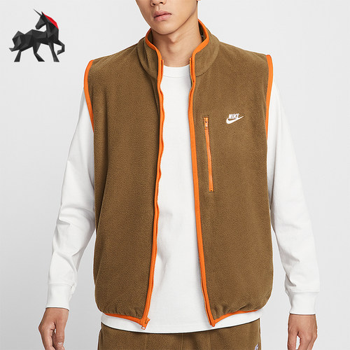 Nike/耐克正品2025秋季款男士日常立领保暖耐穿棉马甲HV1447-235