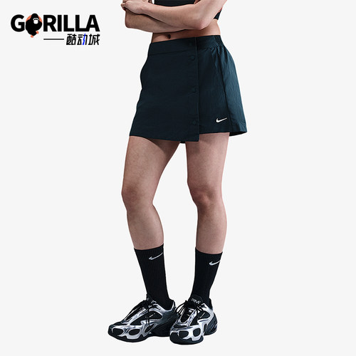 Nike/耐克正品Sportswear女士透气运动梭织休闲裙裤HM6980-478