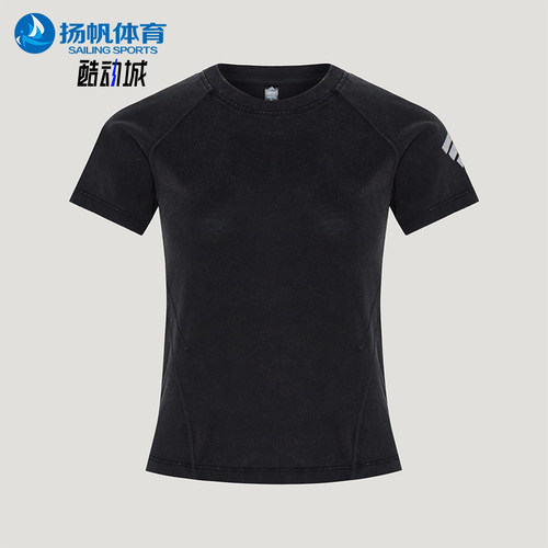 Adidas/阿迪达斯正品女士时尚经典套头圆领休闲短袖T恤KY7861