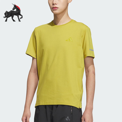 Adidas/阿迪达斯正品T-SHIRT男士侧开衩经典运动圆领短袖JL6048