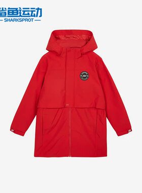 Skechers/斯凯奇正品休闲儿童时尚潮流防风连帽夹克外套 L122G059