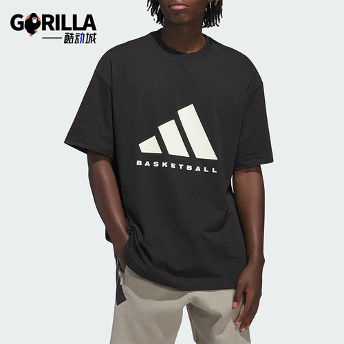 Adidas/阿迪达斯正品夏季女士透气休闲篮球运动短袖JY0199
