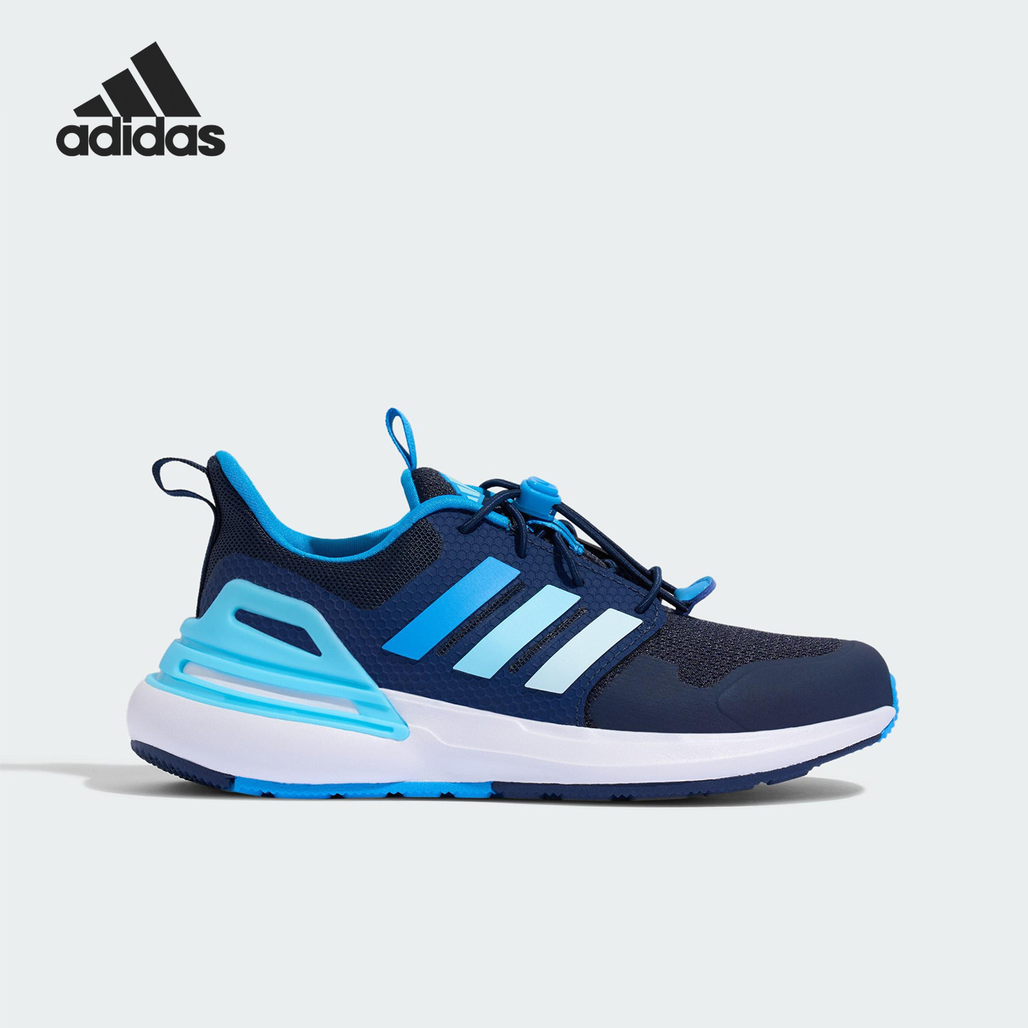 Adidas/阿迪达斯正品RAPIDASPORT EL儿童低帮耐磨运动鞋KH8919