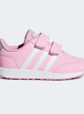 Adidas/阿迪达斯正品  女童魔术贴板鞋轻便休闲运动鞋 F35700