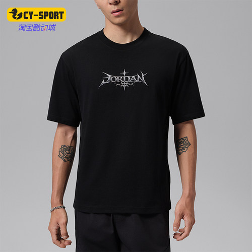 Nike/耐克正品Jordan男士运动舒适印花套头短袖T恤JF9387-010