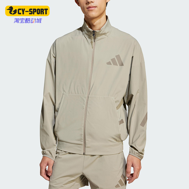 Adidas/阿迪达斯正品新款男士经典立领梭织训练运动夹克JN9028