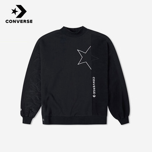 Converse匡威新款女子休闲运动加绒半高领套头卫衣10025056