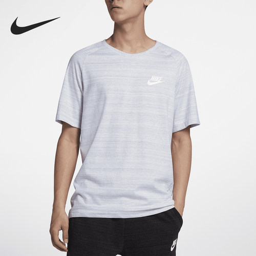 Nike/耐克正品圆领针织透气休闲短袖T恤经典男短袖T恤85928-104