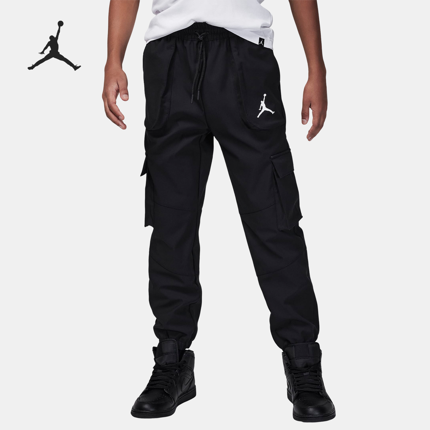 Nike/耐克正品Jordan新款大童时尚梭织保暖运动长裤FZ1966