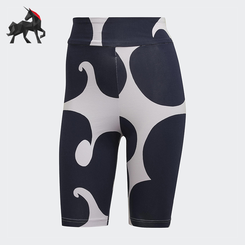 Adidas/阿迪达斯正品2025夏季款女士运动经典时尚骑行短裤HH8760