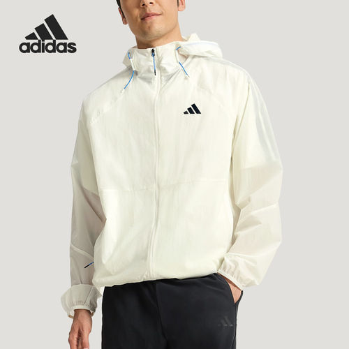 Adidas/阿迪达斯正品夏季男士凉感运动防晒梭织外套KR2513