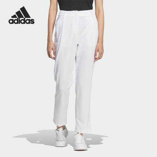 Adidas/阿迪达斯正品2026女士运动运动高尔夫梭织简约长裤KA4314